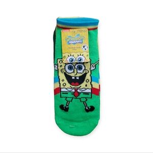 Spongebob Squarepants Women's No Show Socks‎ St Patrick's Day 3 Pack